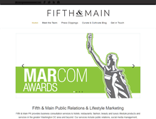 Tablet Screenshot of fifthandmainpr.com